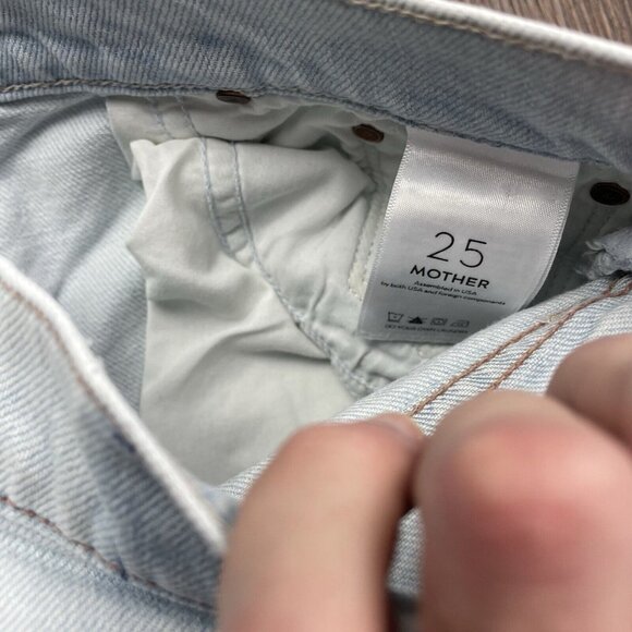 Mother Superior The Huffy Flood Chew Jeans Womens 25 Blue Really Hella Hot Denim - Picture 7 of 12